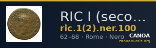 RIC I (second edition) Nero 100 — CANOA