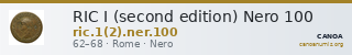 RIC I (second edition) Nero 100 — CANOA