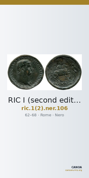 RIC I (second edition) Nero 106 — CANOA
