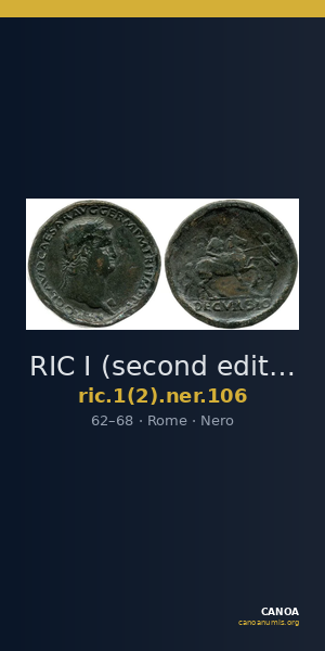 RIC I (second edition) Nero 106 — CANOA