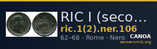 RIC I (second edition) Nero 106 — CANOA