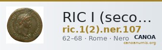 RIC I (second edition) Nero 107 — CANOA