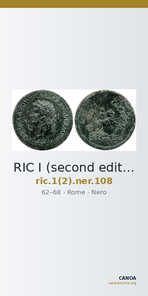 RIC I (second edition) Nero 108 — CANOA
