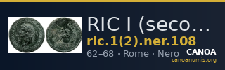 RIC I (second edition) Nero 108 — CANOA