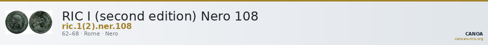 RIC I (second edition) Nero 108 — CANOA