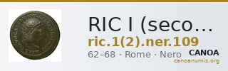 RIC I (second edition) Nero 109 — CANOA