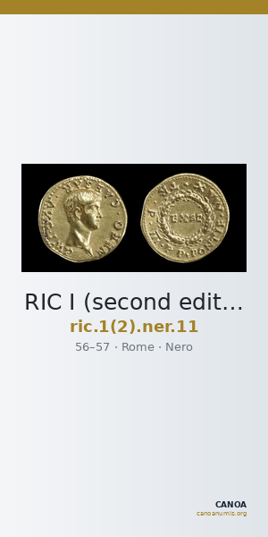RIC I (second edition) Nero 11 — CANOA