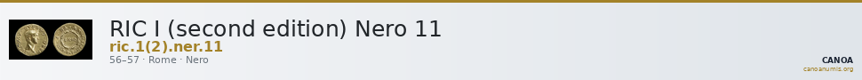 RIC I (second edition) Nero 11 — CANOA