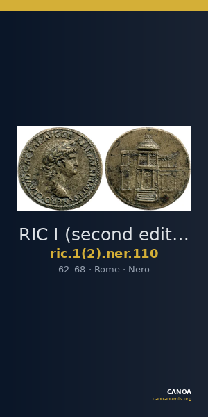 RIC I (second edition) Nero 110 — CANOA