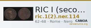 RIC I (second edition) Nero 114 — CANOA