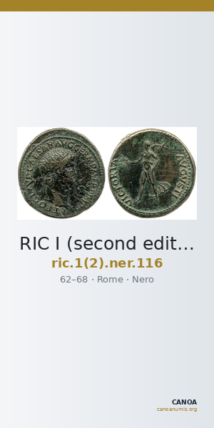 RIC I (second edition) Nero 116 — CANOA