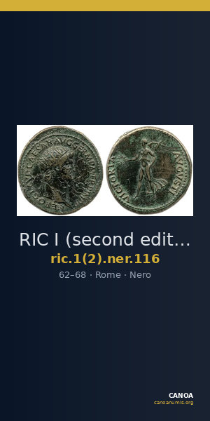 RIC I (second edition) Nero 116 — CANOA
