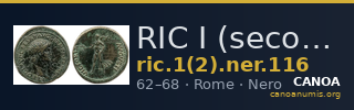 RIC I (second edition) Nero 116 — CANOA