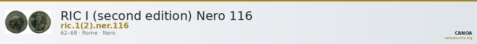 RIC I (second edition) Nero 116 — CANOA