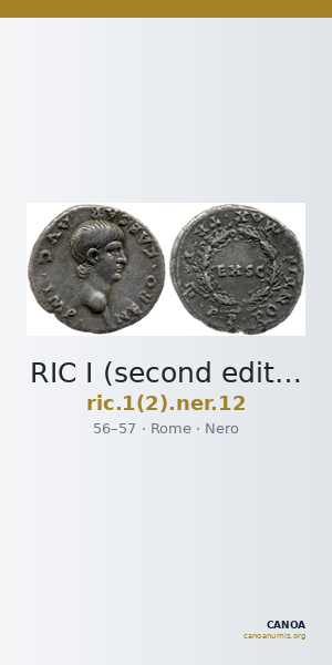 RIC I (second edition) Nero 12 — CANOA
