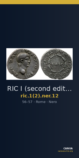 RIC I (second edition) Nero 12 — CANOA