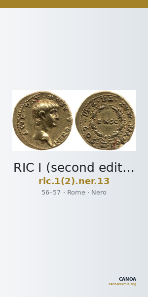 RIC I (second edition) Nero 13 — CANOA
