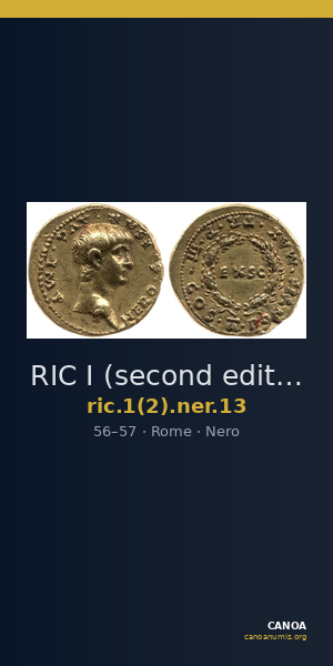 RIC I (second edition) Nero 13 — CANOA