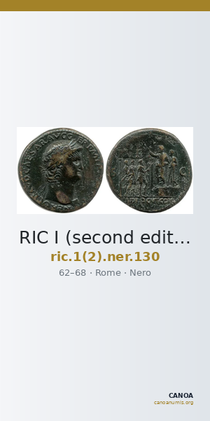 RIC I (second edition) Nero 130 — CANOA