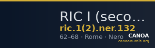 RIC I (second edition) Nero 132 — CANOA