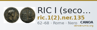 RIC I (second edition) Nero 135 — CANOA
