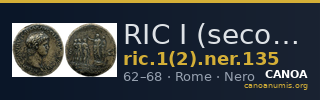 RIC I (second edition) Nero 135 — CANOA