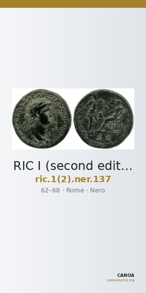 RIC I (second edition) Nero 137 — CANOA