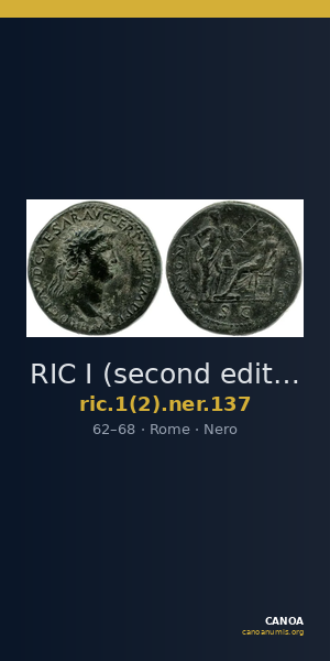 RIC I (second edition) Nero 137 — CANOA