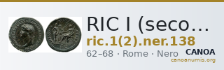RIC I (second edition) Nero 138 — CANOA