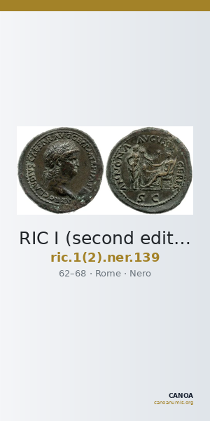 RIC I (second edition) Nero 139 — CANOA