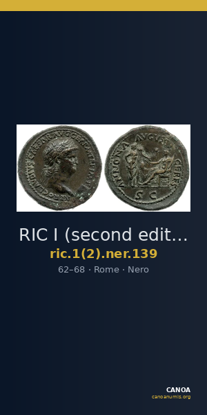 RIC I (second edition) Nero 139 — CANOA