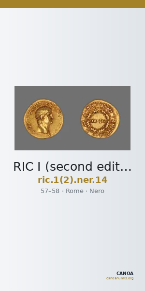 RIC I (second edition) Nero 14 — CANOA