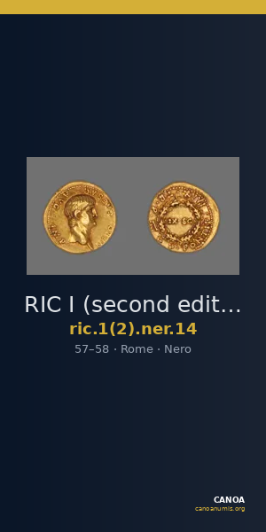 RIC I (second edition) Nero 14 — CANOA