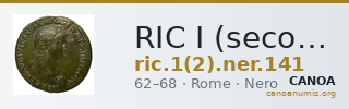 RIC I (second edition) Nero 141 — CANOA