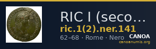 RIC I (second edition) Nero 141 — CANOA