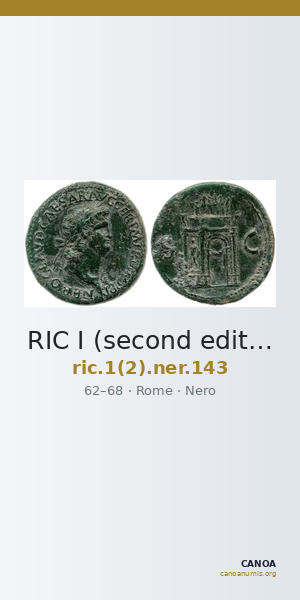 RIC I (second edition) Nero 143 — CANOA