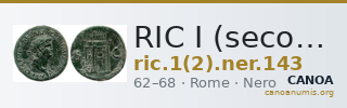 RIC I (second edition) Nero 143 — CANOA