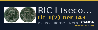 RIC I (second edition) Nero 143 — CANOA