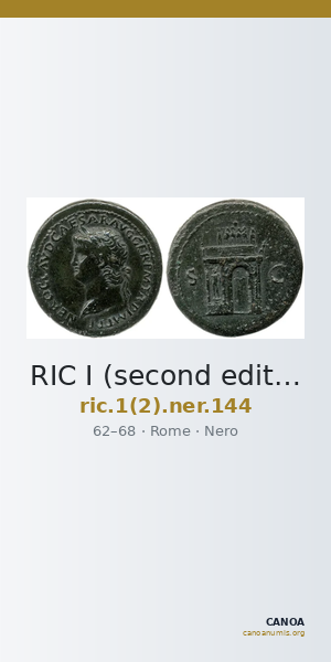 RIC I (second edition) Nero 144 — CANOA