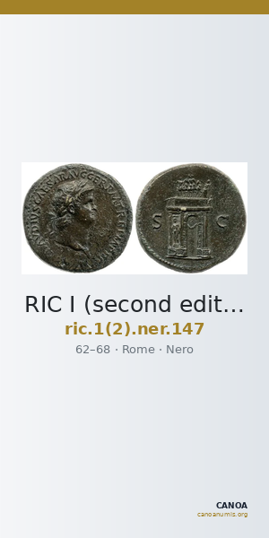 RIC I (second edition) Nero 147 — CANOA