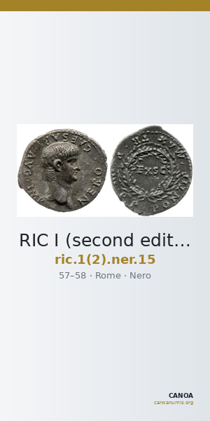 RIC I (second edition) Nero 15 — CANOA