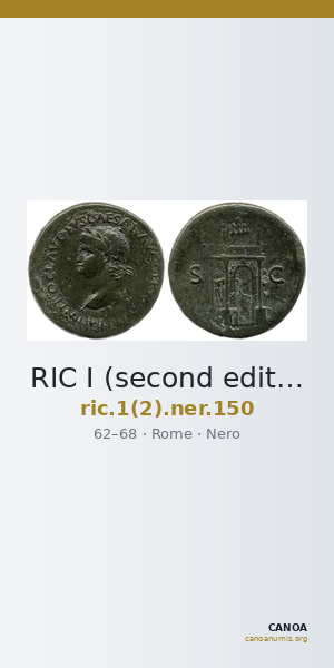 RIC I (second edition) Nero 150 — CANOA
