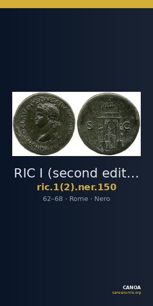 RIC I (second edition) Nero 150 — CANOA