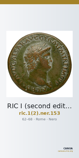 RIC I (second edition) Nero 153 — CANOA
