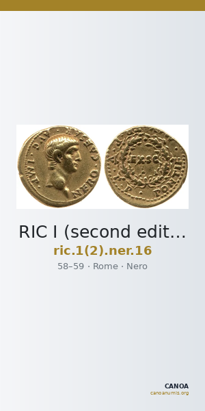 RIC I (second edition) Nero 16 — CANOA