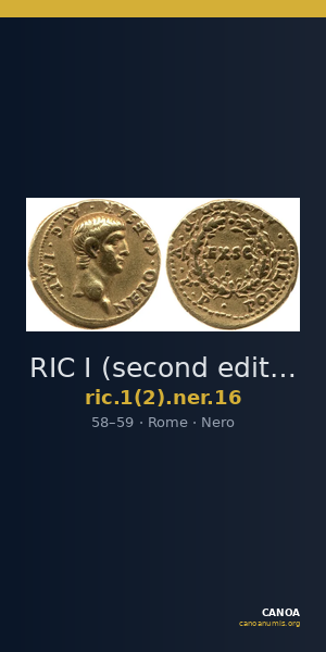 RIC I (second edition) Nero 16 — CANOA
