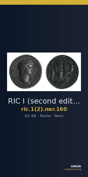 RIC I (second edition) Nero 160 — CANOA