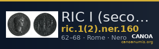 RIC I (second edition) Nero 160 — CANOA