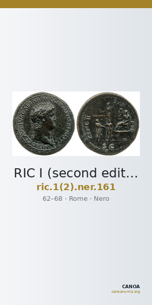 RIC I (second edition) Nero 161 — CANOA