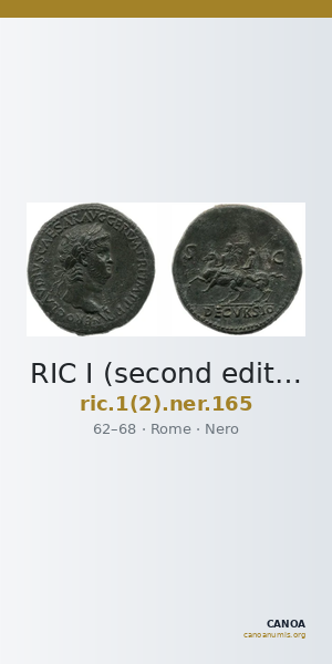 RIC I (second edition) Nero 165 — CANOA
